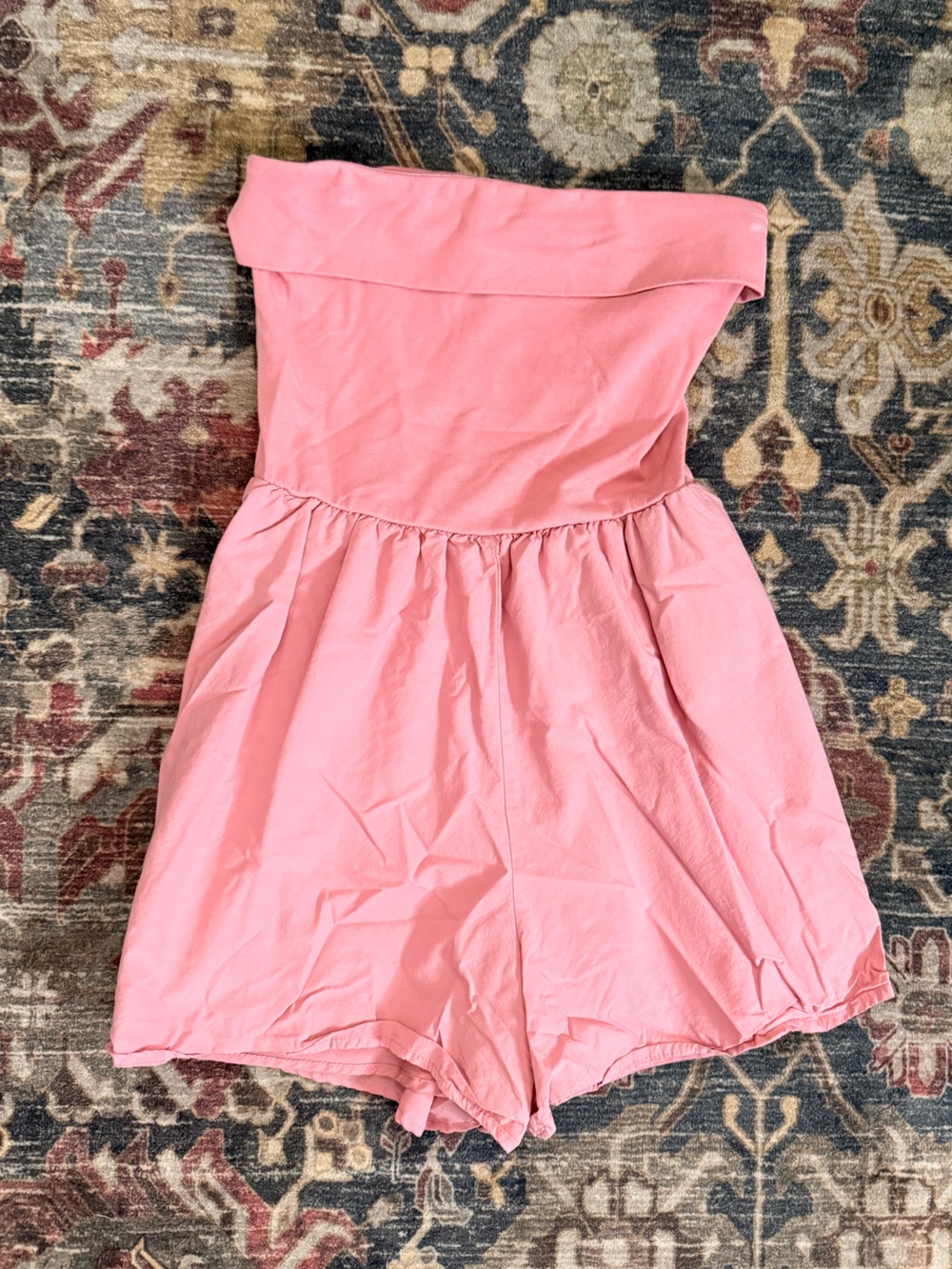 Strapless Pink Summer Romper - Picture 4 of 9